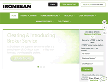 Tablet Screenshot of ironbeam.com